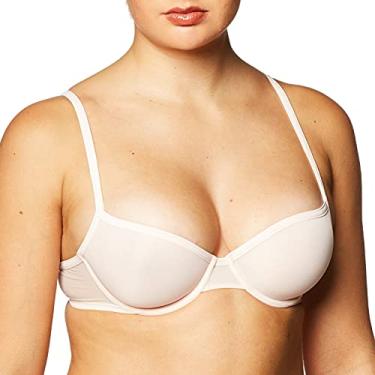 Imagem de Calvin Klein Sutiã feminino de marquisete transparente levemente forrado, Ninfth's Coxa, 34A