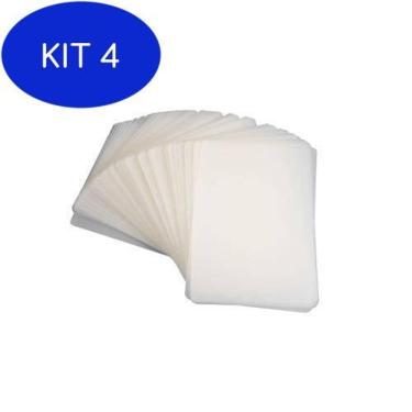Imagem de Kit 4 Plastico Para Plastificação Polaseal Rg 80x110 0.07