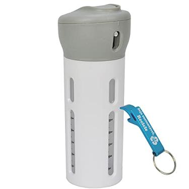 Imagem de Garrafa Portátil 4 em 1 Dispenser Viagem 30 ml Cinza + Chaveiro CBRN18345