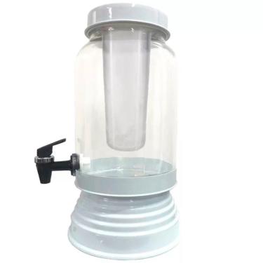 Imagem de Suqueira Cervejeira De Vidro E Bastão De Gelo 3,5L - Branca