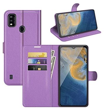 Imagem de YUNCHAO Caixa de telefone @#@Para ZTE Lâmina A51 Litchi Texture Horizontal Flip Caixa Protetora Com Holder & Cart Slots & Carteira@#@ capa para celular