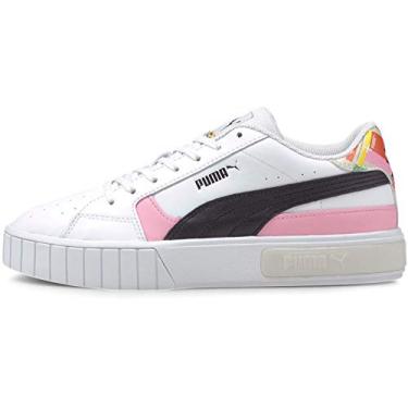 Imagem de Puma - Womens Cali Star Intl Game Shoes, Size: 6 M US, Color: Puma White/Puma Black/Lilac Sashet