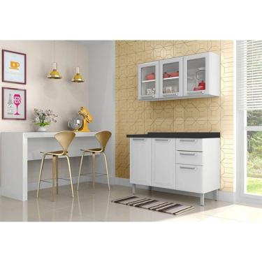 Imagem de Cozinha Tarsila Compacta 2 Pecas Armario Aereo e Balcão / Gabinete 