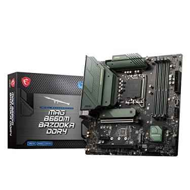 Imagem de MSI Placa-mãe MAG B660M BAZOOKA DDR4 (mATX, Intel Core de 12ª geração, soquete LGA 1700, DDR4, PCIe 4, LAN 2.5G, slots M.2, USB 3.2)