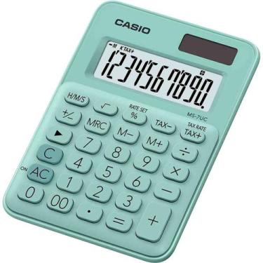 Imagem de Calculadora De Mesa 10 Dígitos Solar Ms7-Uc Verde Casio