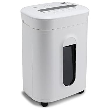 Imagem de Aurora Triturador de papel microcortado e cartão de crédito de alta segurança com 10 folhas profissionais / 60 minutos/Nível de segurança P-5, branco