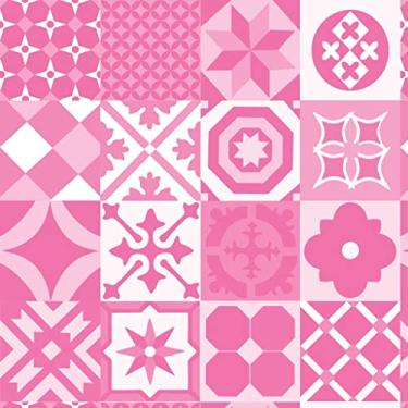 Imagem de Papel de Parede Adesivo Lavável Para Cozinha Banheiro Azulejo Diversos Modelos Rolo 1m Azulejo:AJ046