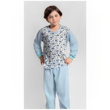 Imagem de Pijama Infantil De Menino 100% Algodão Blusa Estampada - Dal Rovere
