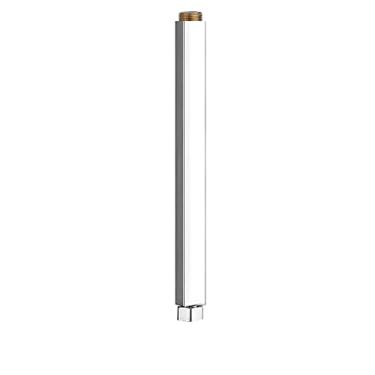 Imagem de 1pcs 40CM Banheira Extensão Rod Banheiro Preto Branco Cromado Ouro Chuveiro Sistema de tubulação square torneira de chuveiro vara extra estendendo barra de tubo, cromado
