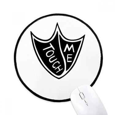 Imagem de DIYthinker Touch Me Duck Foot Quote DIY Design Mouse Pad Desktop Office Tapete Redondo para Computador