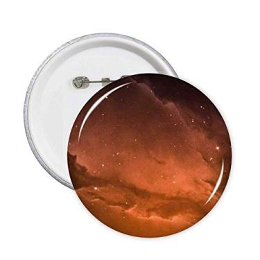 Imagem de Clouds Red Starry Sky Art Deco Presente Moderno Alfinetes Emblema Botão Decoração Acessório 5 peças