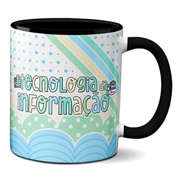 Imagem de Caneca Fofa Profissional Tecnologia Da Informação Presente (Preta)