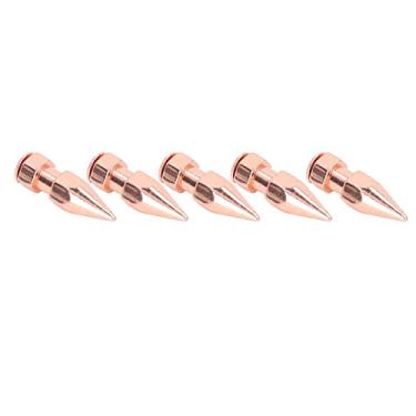 Imagem de Spikes para Roupas, 5 Peças Com Spikes Em Forma de Cone de Linha Regular Ouro Rosa para Sapatos