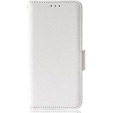 Imagem de IOTUP Capa carteira para iPhone 14/14 Plus/14 Pro/14 Pro Max, capa flip de couro premium com suporte de cartão e recurso de suporte capa protetora magnética para telefone (cor: branco, tamanho: 14)