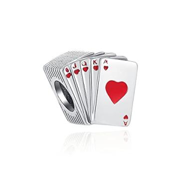 Imagem de Berloque I LOVE JOGO DE CARTAS em Prata 925