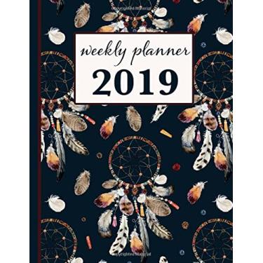 Imagem de 2019 Weekly Planner: 12 Month Weekly Habit Tracker School Calendar Diary and Homework Organizer
