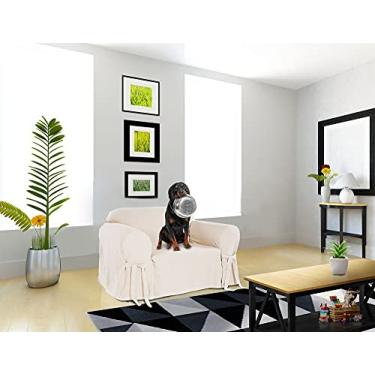 Imagem de Capa para Sofá de 1 lugar em Gorgurão Cor:Crua