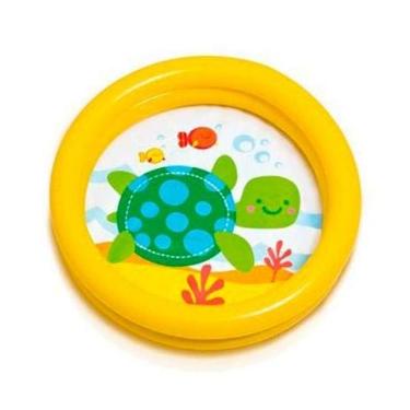 Imagem de KIT Minha Primeira Piscina Bebê Intex + Bóia de Braço Estampada Intex