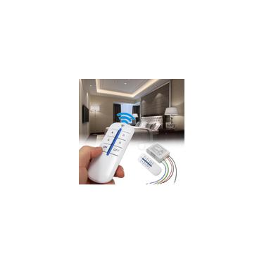 Inteligente 4 vias sem fio on/off lâmpada interruptor de controle remoto transmissor receptor