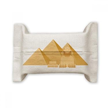Imagem de Bolsa de linho de algodão com estampa de arte de esfinge da pirâmide do Egito
