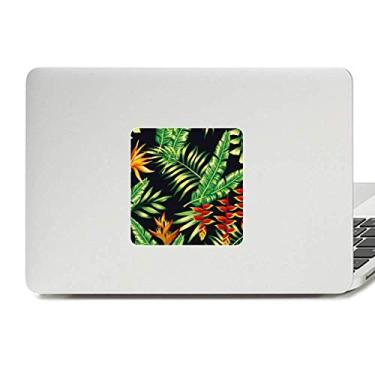 Imagem de Adesivo de vinil para laptop com desenho de folhas tropicais