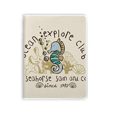 Imagem de Caderno com estampa de desenho animado da vida marinha Hippocampus Diário capa macia