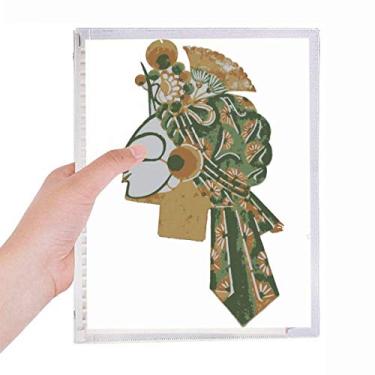 Imagem de Caderno de retrato Chinese Shadow Play Head com folhas soltas e diário recarregável