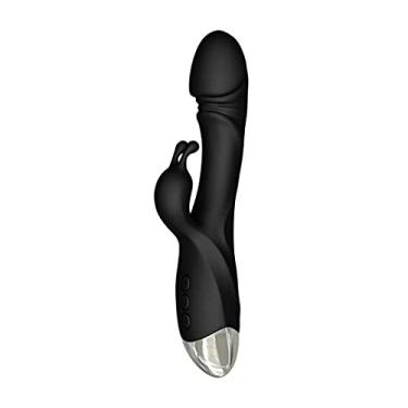 Imagem de Vibrador Motor Duplo 10 Frequências Feminino À Prova D'água Ponto G Clitóris Massageador Sexual Zatla Shop (Preto)