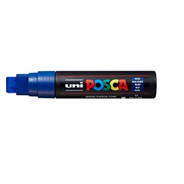 Imagem de POSCA, UNI, Caneta Marcador PC-17K Extra Bold, traço de 15mm a 22mm, Azul, Caixa com 5 unidades
