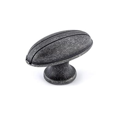 Imagem de Richelieu Hardware BP391299903 Chaillot Collection 1 15/16 polegadas (49 mm) x 15/16 polegadas (24 mm), puxador tradicional de ferro antigo