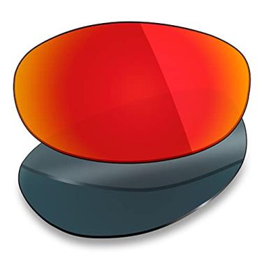 Imagem de Mryok Lentes de substituição para Oakley Eye Jacket 1.0 - Opções, Polarizado - Vermelho fogo, One Size