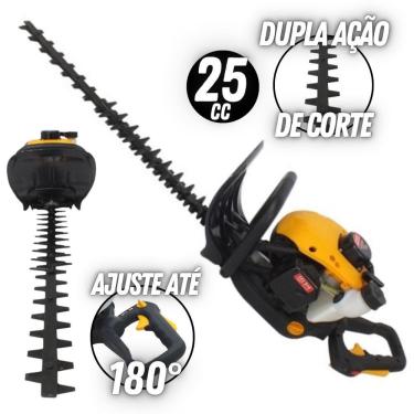 Imagem de Podador Profissional Vulcan VP2450 À Gasolina 2 Tempos 25cc Com Lâmina Duplo Sentido De Corte Punho Ajustável Maior Rendimento E Durabilidade