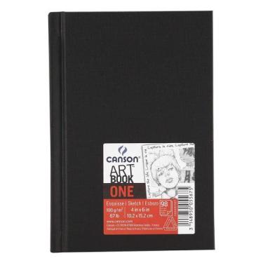 Imagem de Caderno Sketchbook Canson Art Book One 100G A6 98Fls Costura