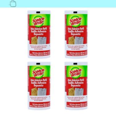 Imagem de 4 Refil Rolo Adesivo Scotch-Brite Roupas Novas Todos Os Dias