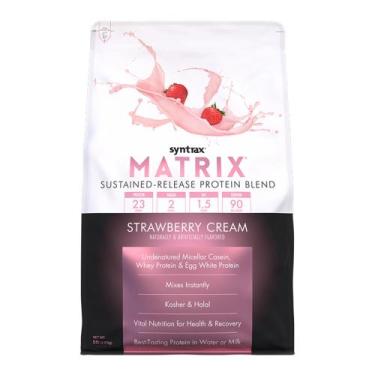 Imagem de Matrix - Strawberry Cream - Release Protein Blend - Syntrax 2,27G