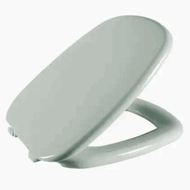 Imagem de Assento Sanitário Laguna Cinza Médio Tampa para Vaso Hervy Almofadado