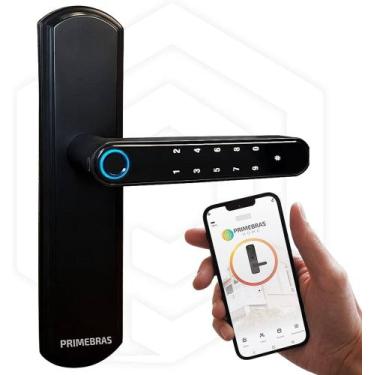 Imagem de Fechadura Digital Biometrica Reversível Primebras Bluetooth Lisboa