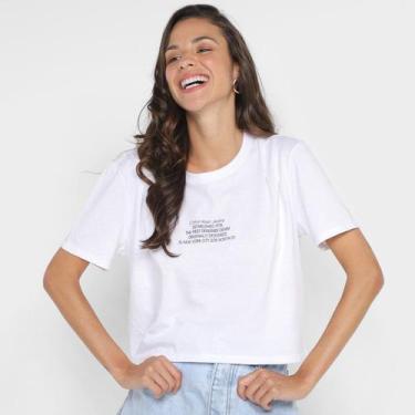 Imagem de Camiseta Cropped Calvin Klein Jeans Básica Feminina
