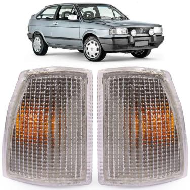 Imagem de Par de Lanterna Dianteira Gol Quadrado 91/94 Modelo Cibié 