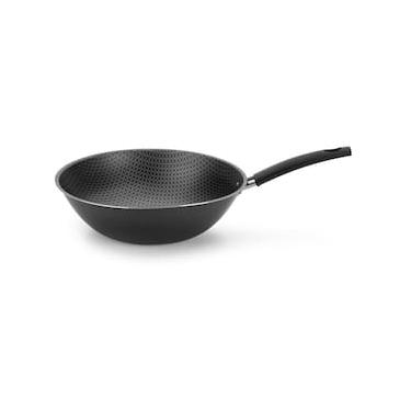 Imagem de Frigideira Wok Multiflon Essencial Oriental com Revestimento Antiaderente Ultra 7 Preto - 28 cm