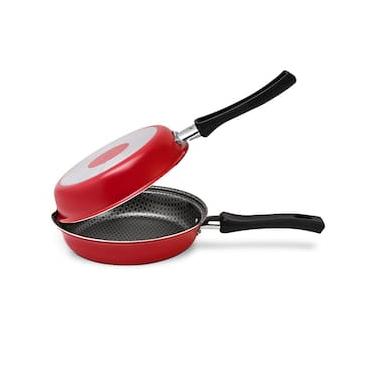 Imagem de Frigideira Dupla Multiflon Paprika Antiaderente Ultra 7 Vermelha - 18 cm