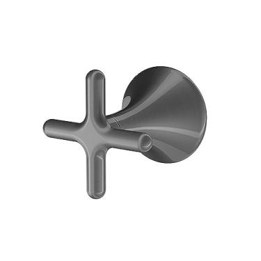 Imagem de Acabamento para Registro Base Deca Liss 1/2 a 1 Grafite Escovado - Docol