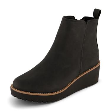 Imagem de CUSHIONAIRE Bota anabela feminina Ilena + espuma viscoelástica, larguras disponíveis, Preto, 8.5