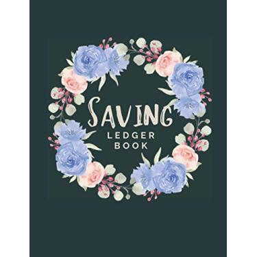 Imagem de Floral Wreath Saving Ledger Book: Ledger Book Journal for Personal use and Small Business