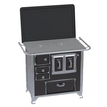 Imagem de Fogao a Lenha Venax GII n 1 Sec XVIII Preto Gab