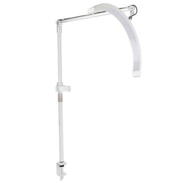 Imagem de Luminaria Estetica Mesa Arco Meia Lua 3 Tons Ajustavel Suporte Celular Limpeza Pele Rosto Tatuagem