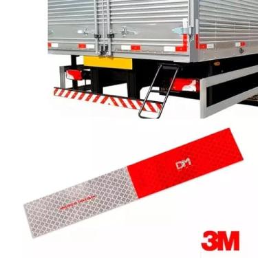 Imagem de FAIXA REFLETIVA LATERAL CAMINHÃO CARRETAS ÔNIBUS VANS DIREITA PADRAO 3M