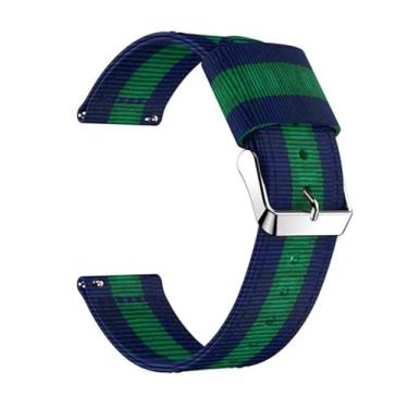 Imagem de DFAMIN Pulseira de lona de nylon de 22 mm para Garmin Venu 2/Active/Vivoactive 4 Smart...