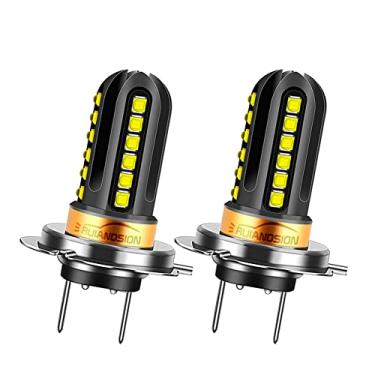 Imagem de Ruiandsion 2 pçs lâmpadas de neblina LED H7, 10-30V XBD 24SMD Chips Lâmpada de LED para carro luz de neblina luz de corrida diurna DRL, branca