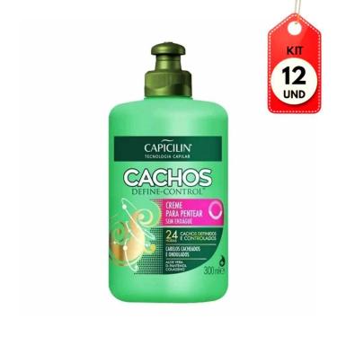 Imagem de Kit C/12 Capicilin Cachos Creme p/ Pentear 300ml